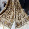 Export export scarf wholesale e-commerce live streaming New retro jacquard series Octopus Geometry supply chain supply Application Scenario
